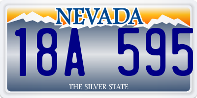 NV license plate 18A595