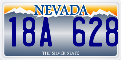 NV license plate 18A628
