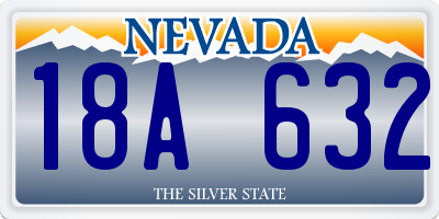 NV license plate 18A632