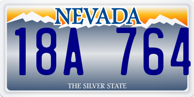 NV license plate 18A764