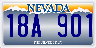 NV license plate 18A901
