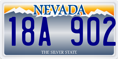 NV license plate 18A902