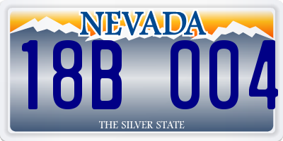 NV license plate 18B004