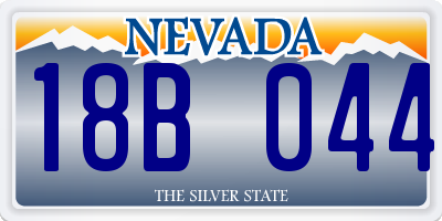 NV license plate 18B044