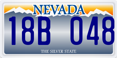 NV license plate 18B048