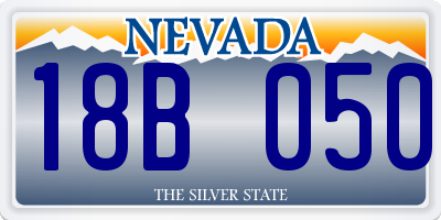 NV license plate 18B050