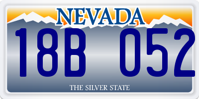 NV license plate 18B052