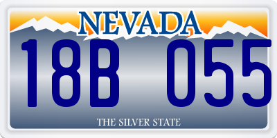 NV license plate 18B055