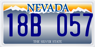 NV license plate 18B057