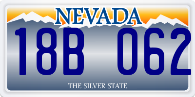 NV license plate 18B062