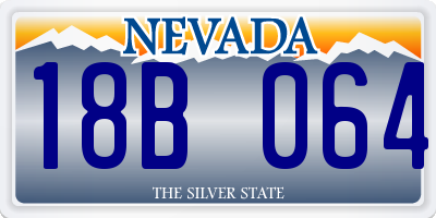 NV license plate 18B064