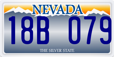 NV license plate 18B079
