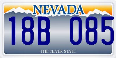 NV license plate 18B085