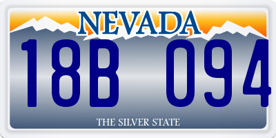 NV license plate 18B094