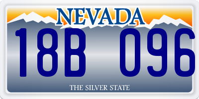 NV license plate 18B096