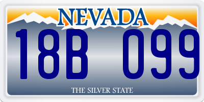 NV license plate 18B099