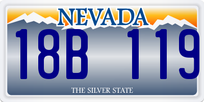 NV license plate 18B119