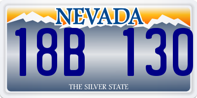NV license plate 18B130