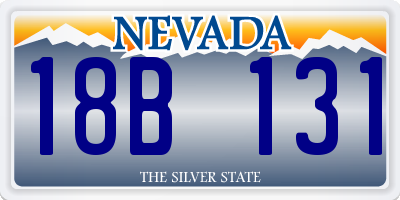 NV license plate 18B131