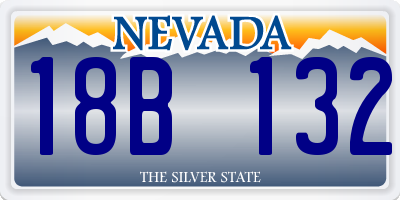 NV license plate 18B132
