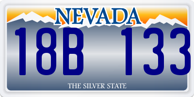 NV license plate 18B133