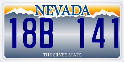 NV license plate 18B141