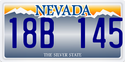 NV license plate 18B145