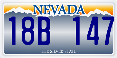 NV license plate 18B147