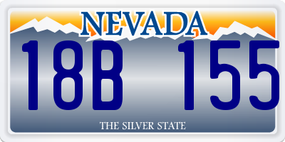 NV license plate 18B155