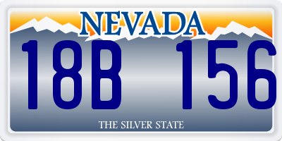 NV license plate 18B156