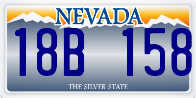 NV license plate 18B158