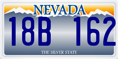 NV license plate 18B162