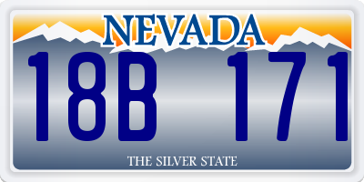 NV license plate 18B171