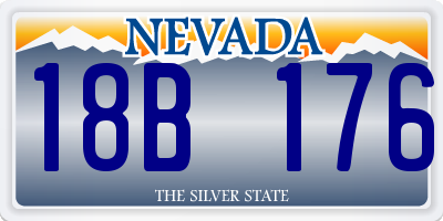 NV license plate 18B176