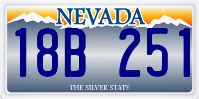 NV license plate 18B251