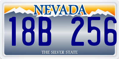 NV license plate 18B256