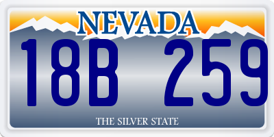NV license plate 18B259