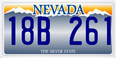NV license plate 18B261