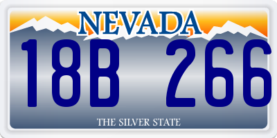 NV license plate 18B266