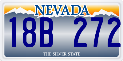 NV license plate 18B272