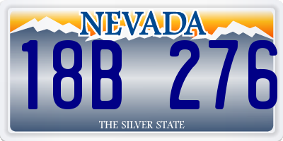 NV license plate 18B276