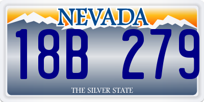 NV license plate 18B279