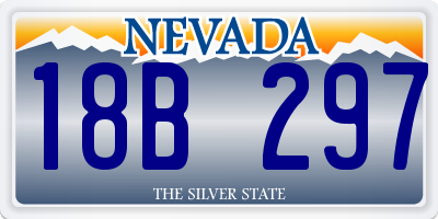 NV license plate 18B297