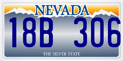 NV license plate 18B306