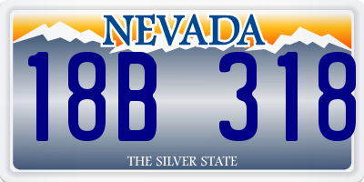 NV license plate 18B318