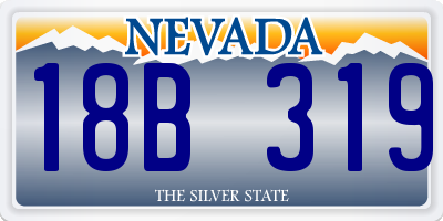 NV license plate 18B319