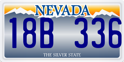 NV license plate 18B336