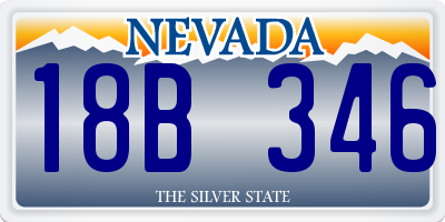 NV license plate 18B346