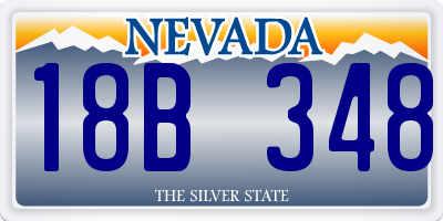 NV license plate 18B348