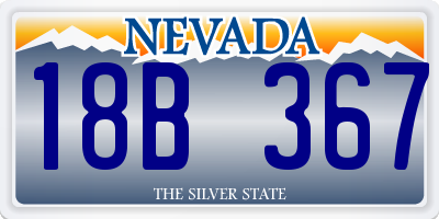 NV license plate 18B367